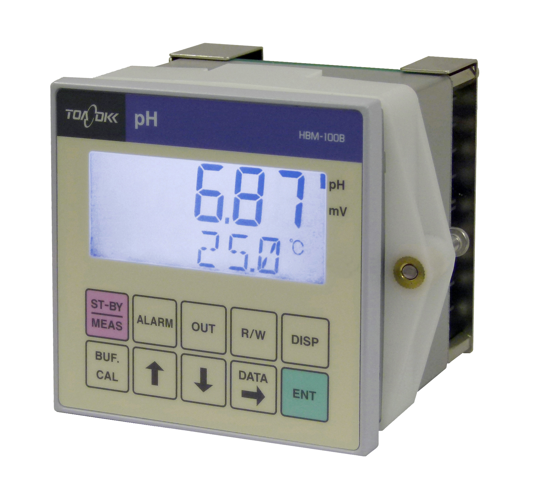 Thiết bị đo pH và nhiệt độ (online), Model HBM-100, loại gắn bên bảng điện, Hãng DKK-TOA
