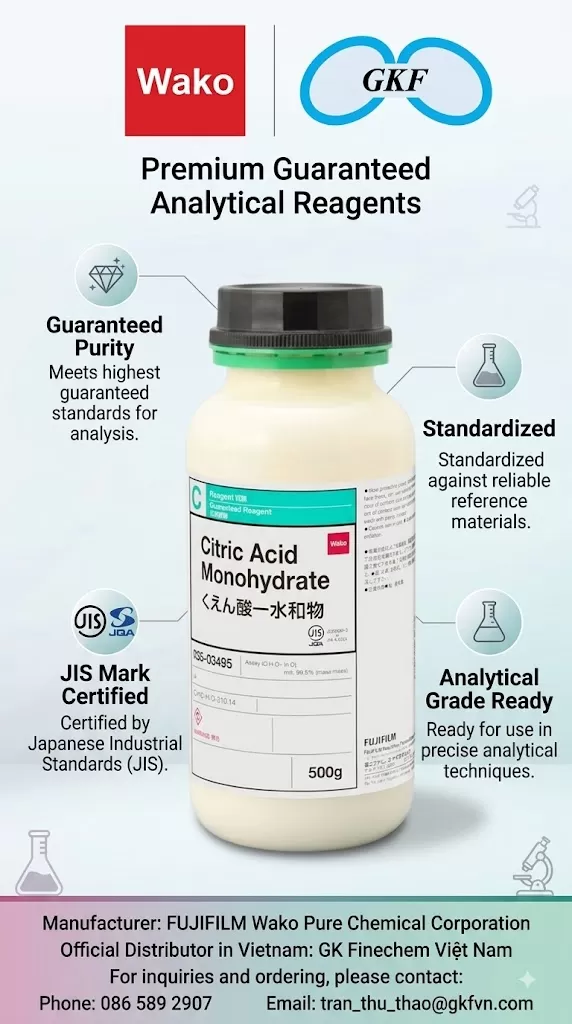 Citric Acid Monohydrate (CAS 5949-29-1) | FUJIFILM Wako