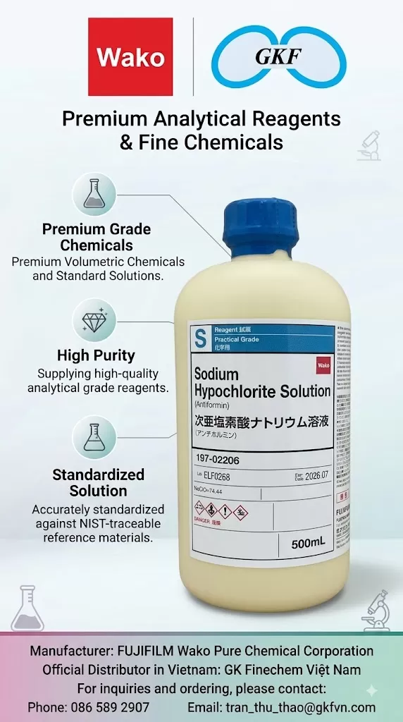 Sodium Hypochlorite Solution CAS 7681-52-9 | Wako Japan
