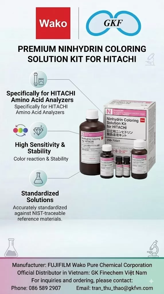 Ninhydrin Coloring Solution Kit for HITACHI 299-70501 | FUJIFILM Wako
